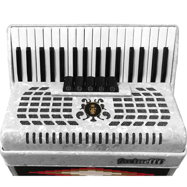Acordeon Farinelli 34 Teclas 48 Bajos 5 Reg. Blanco, 1307w